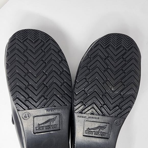 Dansko Merrie Mary Jane Mule Clogs Women EU41/US10.5-11 Black Leather Comfort - Picture 14 of 15